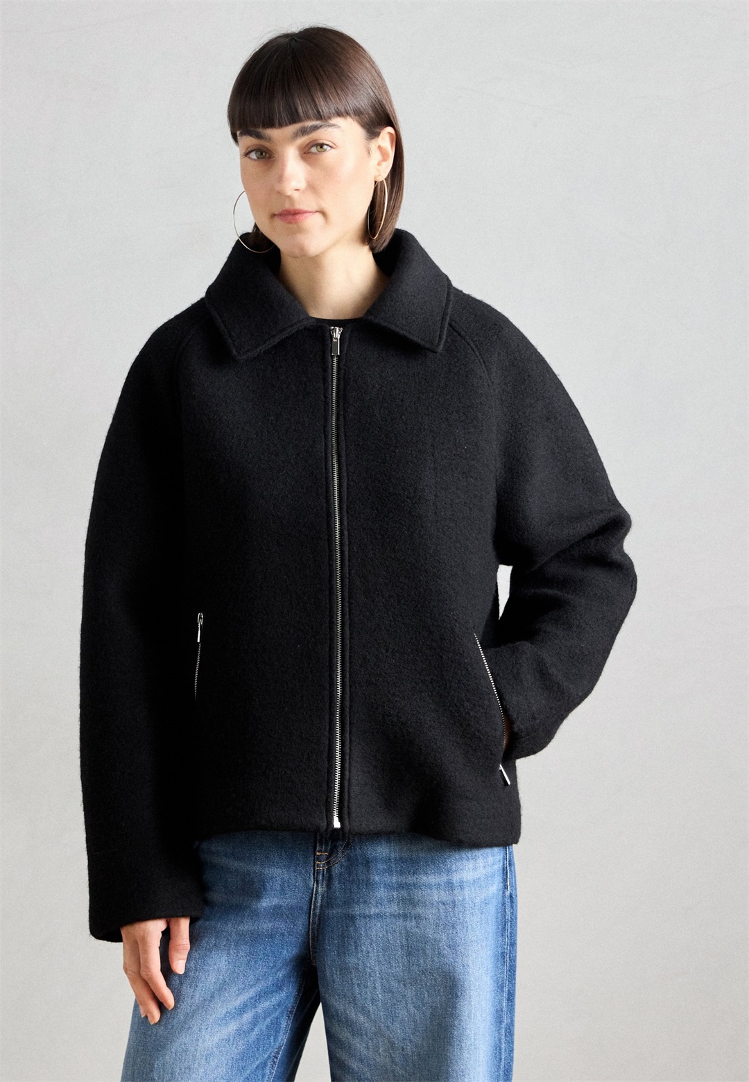 Lindex JACKET ZOE - Übergangsjacke - black/schwarz