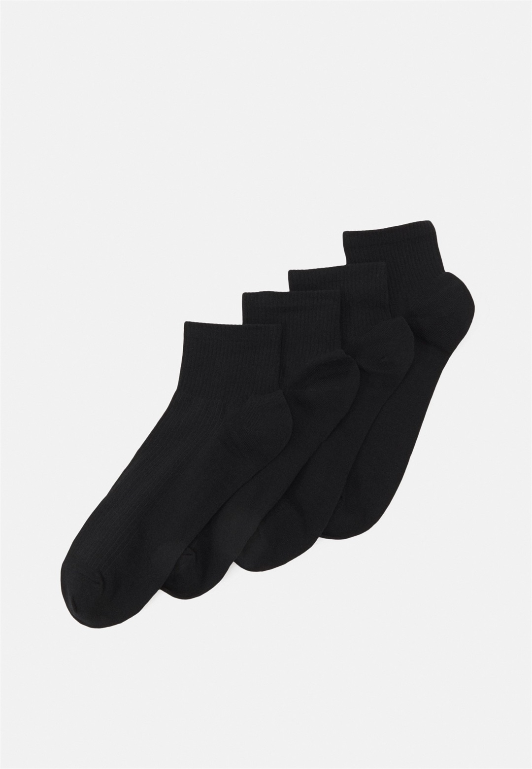 Lindex BASIC ANKLE 4 PACK - Socken - black/schwarz
