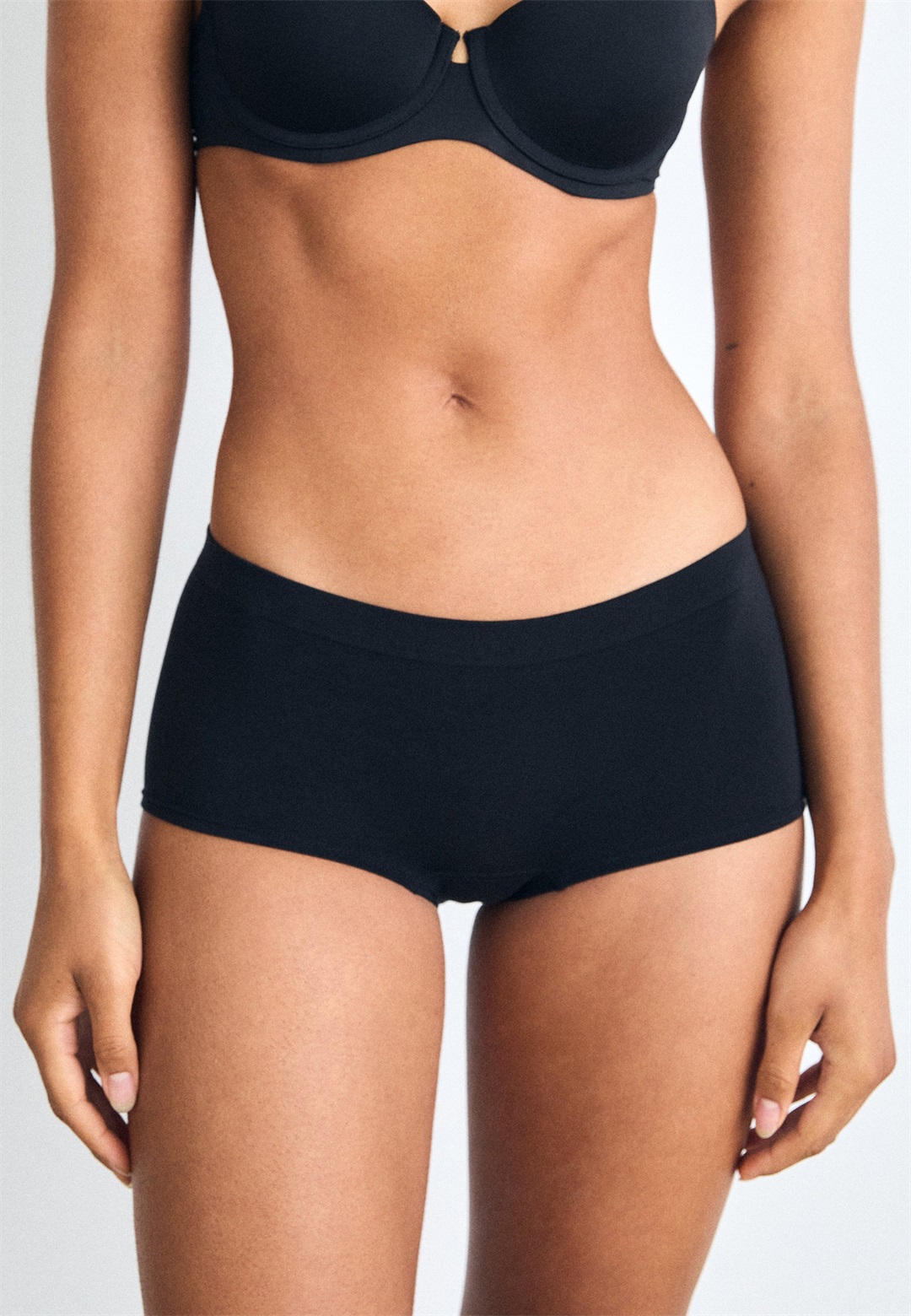 Lindex SALLY SEAMLESS 3 PACK - Panties - black/schwarz