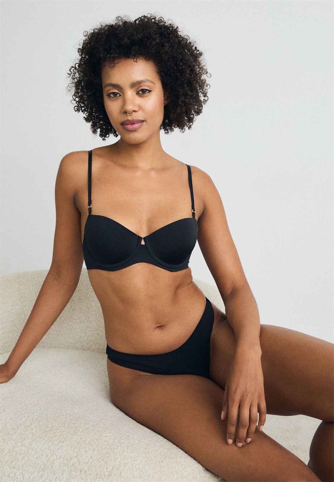 Lindex NELLIE 3 PACK - String - grey/grau