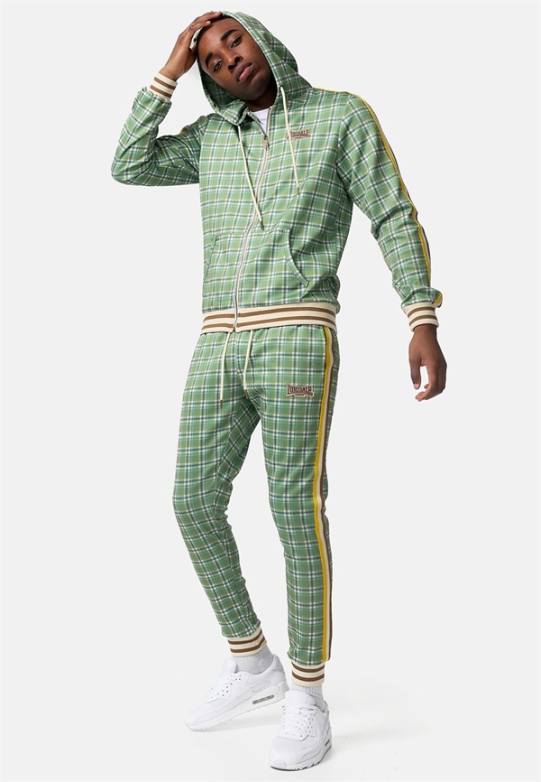 Lonsdale SCHMALE PASSFORM - Trainingsanzug - green yellow ecru/gelb