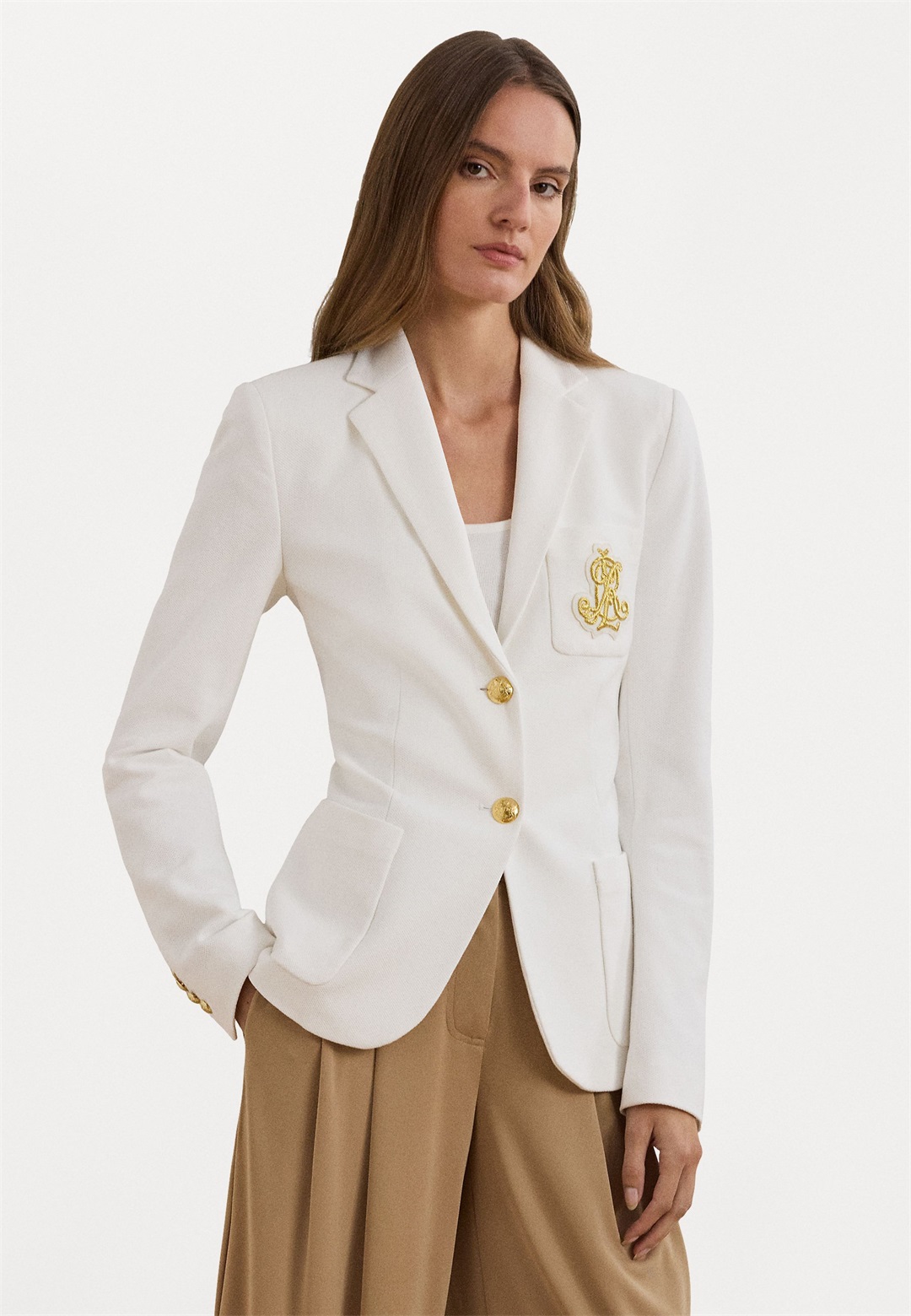 Lauren Ralph Lauren BULLION JACQUARD BLAZER - Blazer - white/weiß