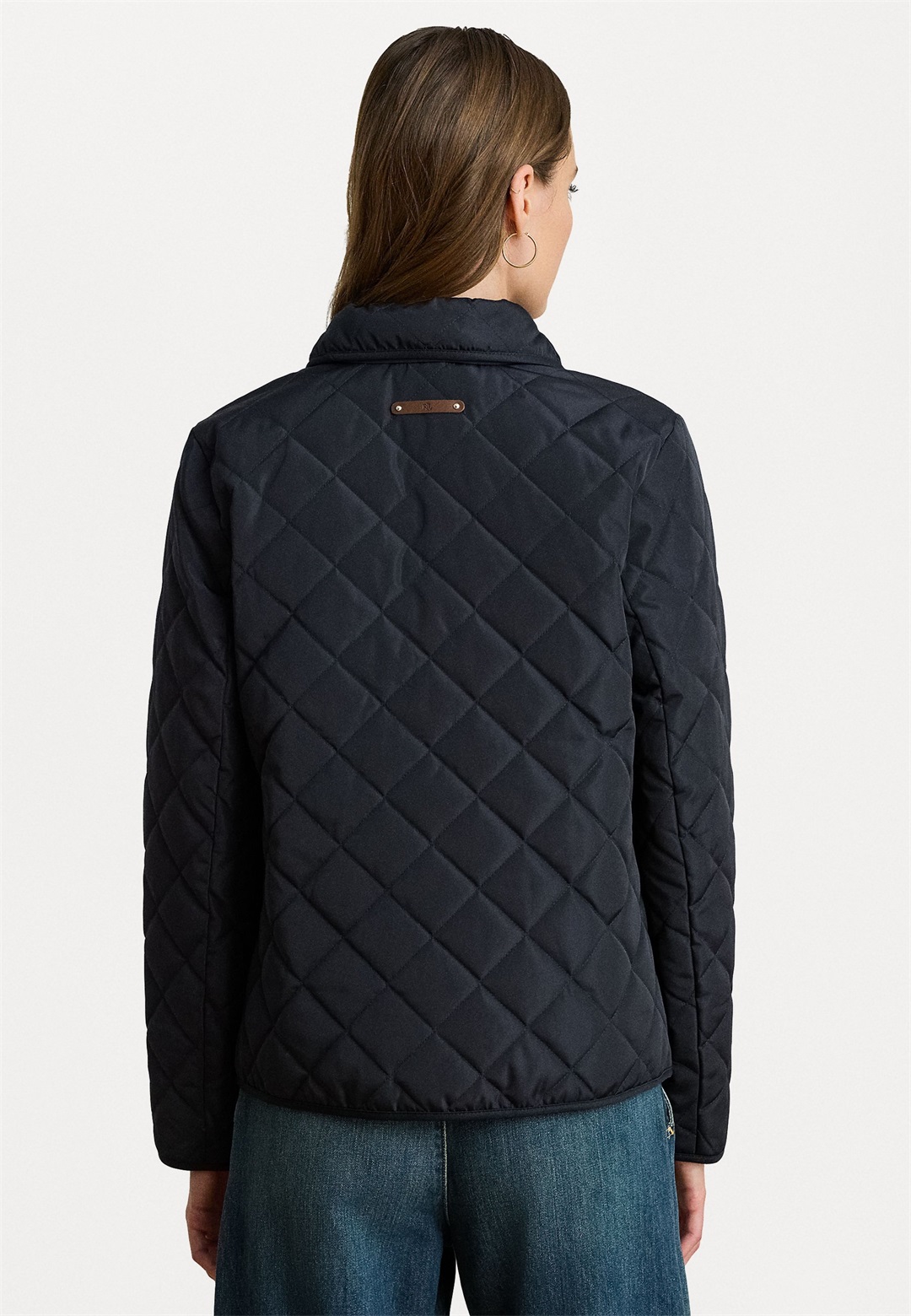 Lauren Ralph Lauren CREST PATCH DIAMOND QUILTED JACKET - Übergangsjacke - navy/dunkelblau