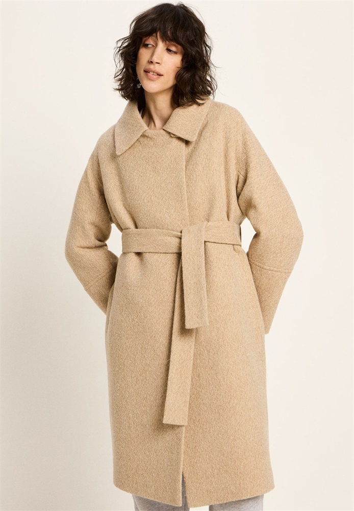 LANIUS Klassischer Mantel - cinnamon melange/braun