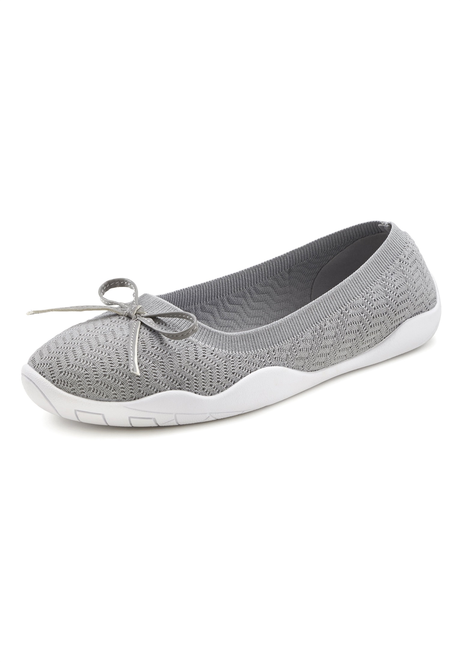 LASCANA Klassischer Ballerina - grau