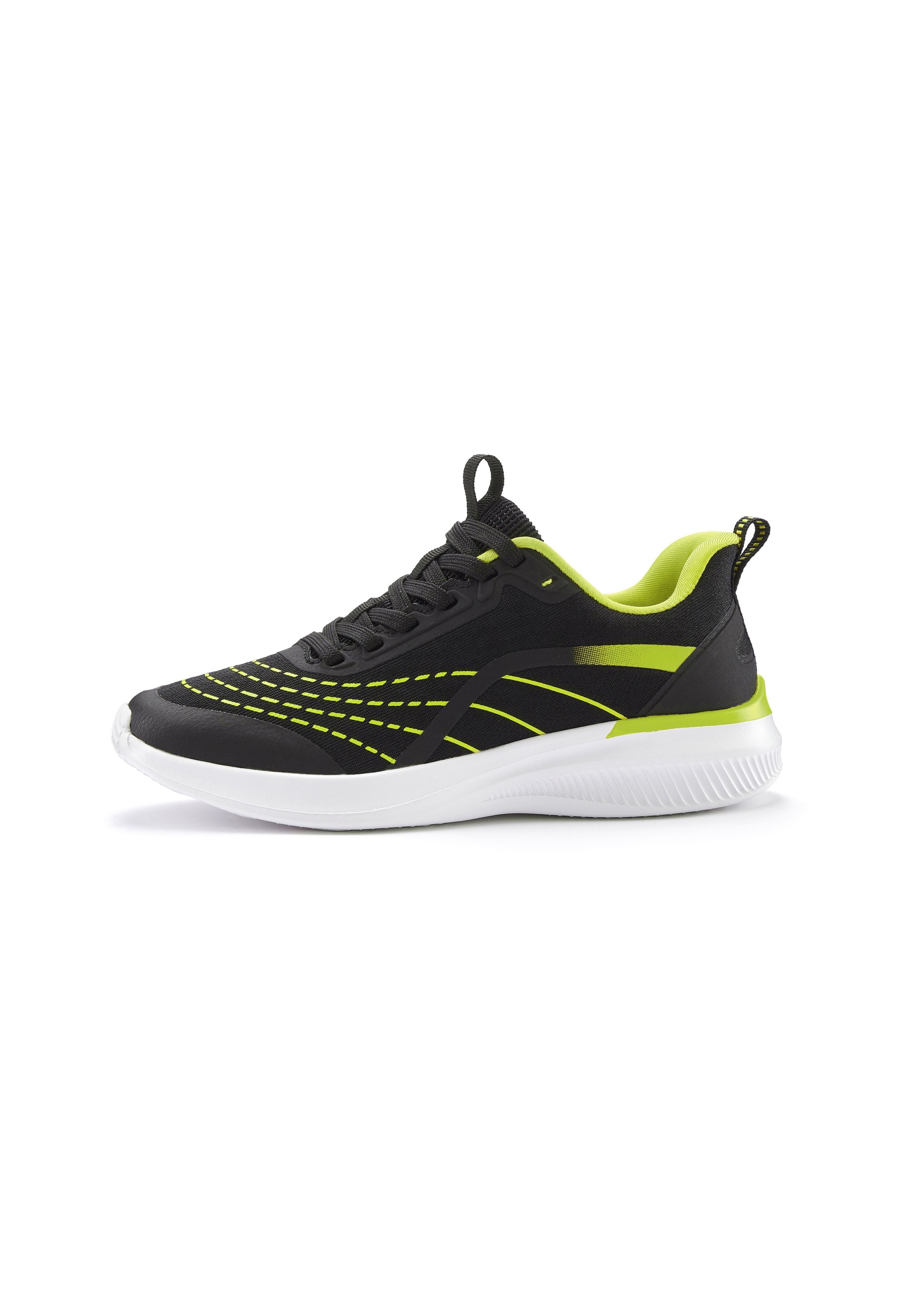 LASCANA Sneaker low - schwarz lime/grün