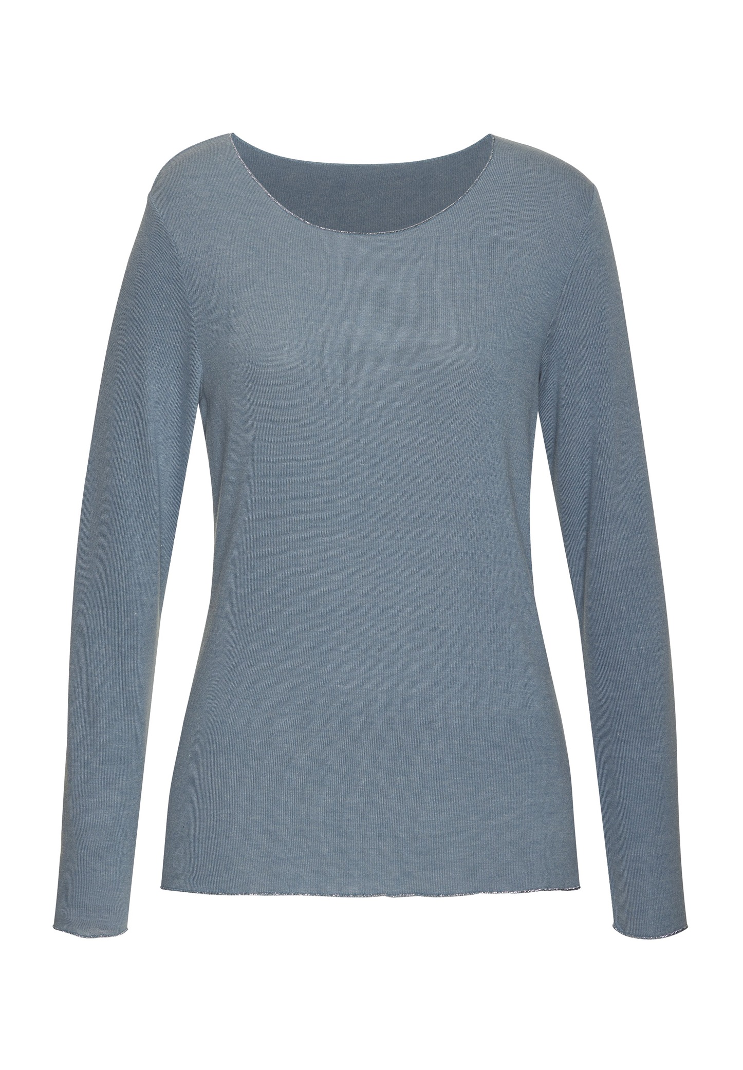 LASCANA LANGARM - Langarmshirt - hellblau