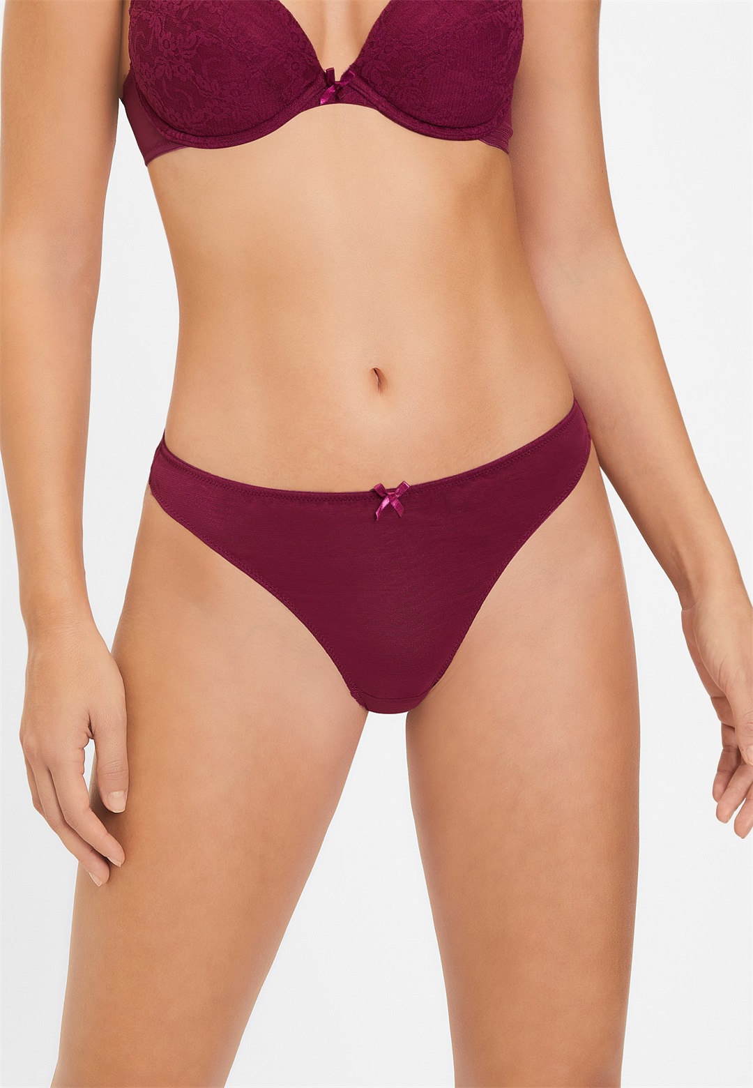 LASCANA STRING 3-PACK - String - weiß/rosé/brombeer/beere