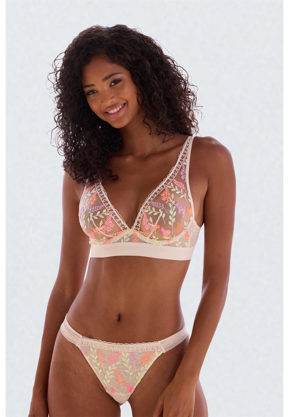 LASCANA THONG - String - powder/neon/neonpink