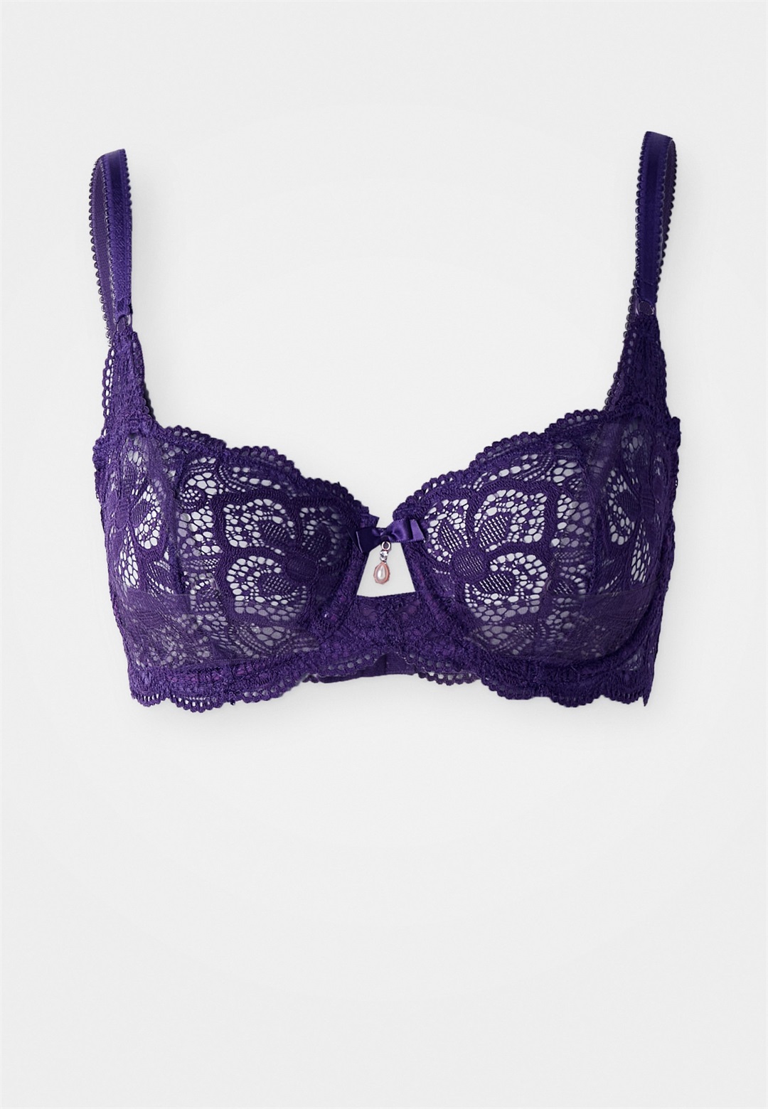 LASCANA WIRE BRA - Bügel BH - plum/dunkellila