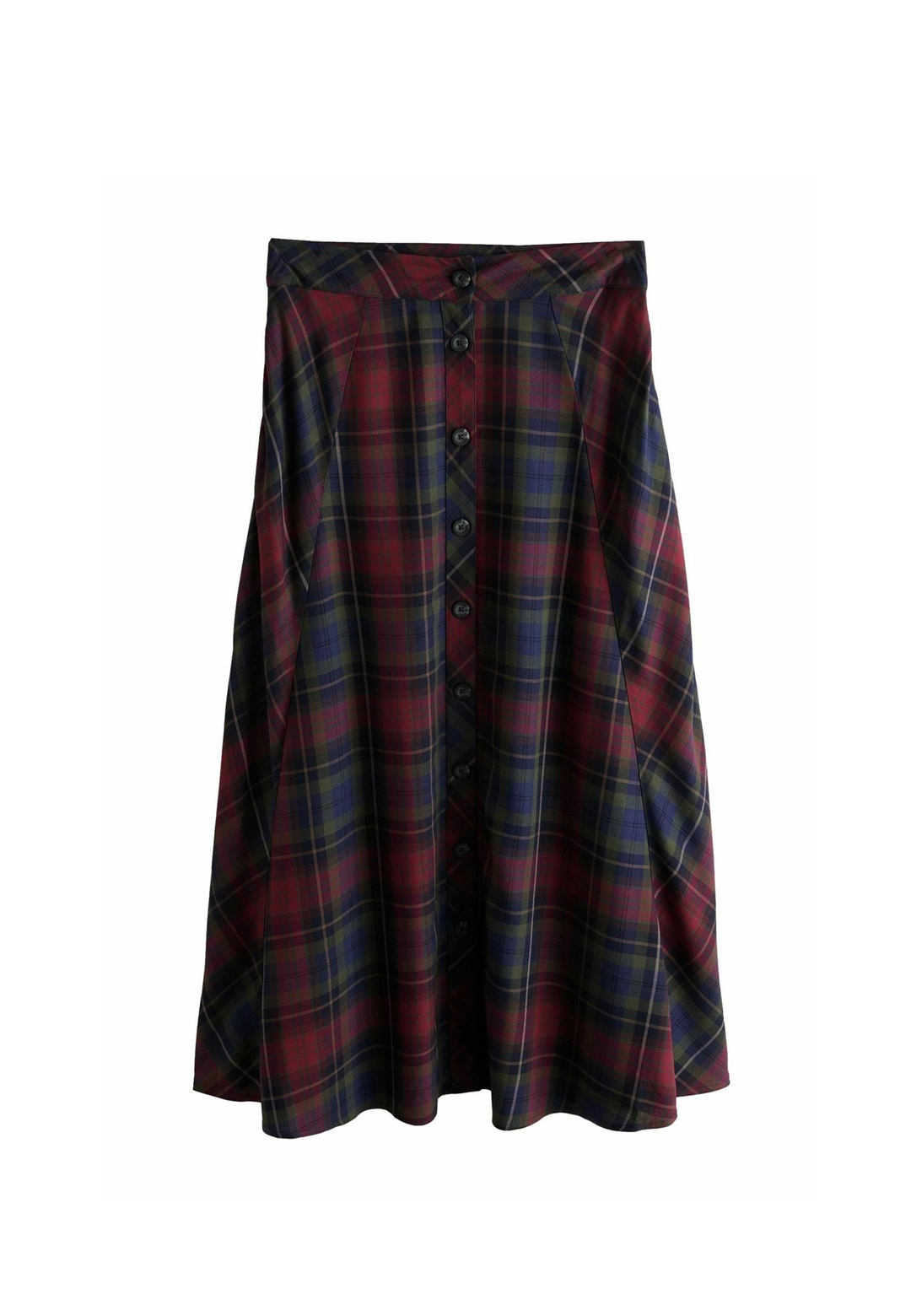 Laura Ashley CHECK - Maxirock - red green/rot