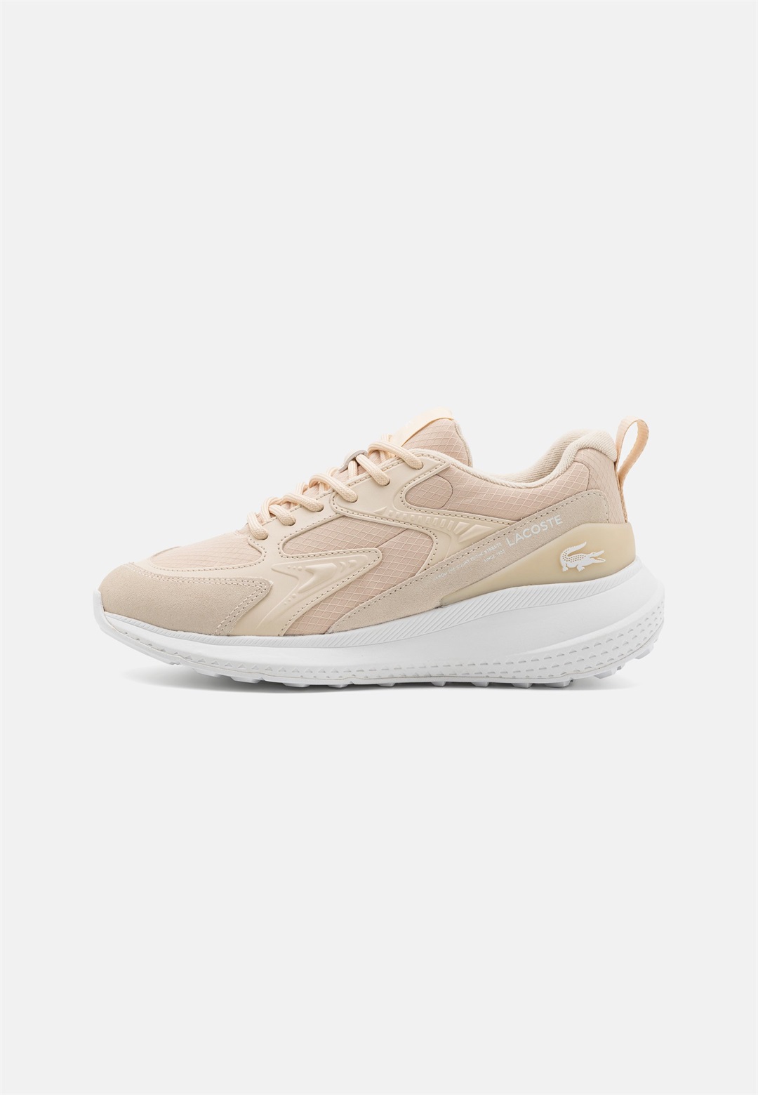 Lacoste L003 EVO - Sneaker low - light tan/white/tan