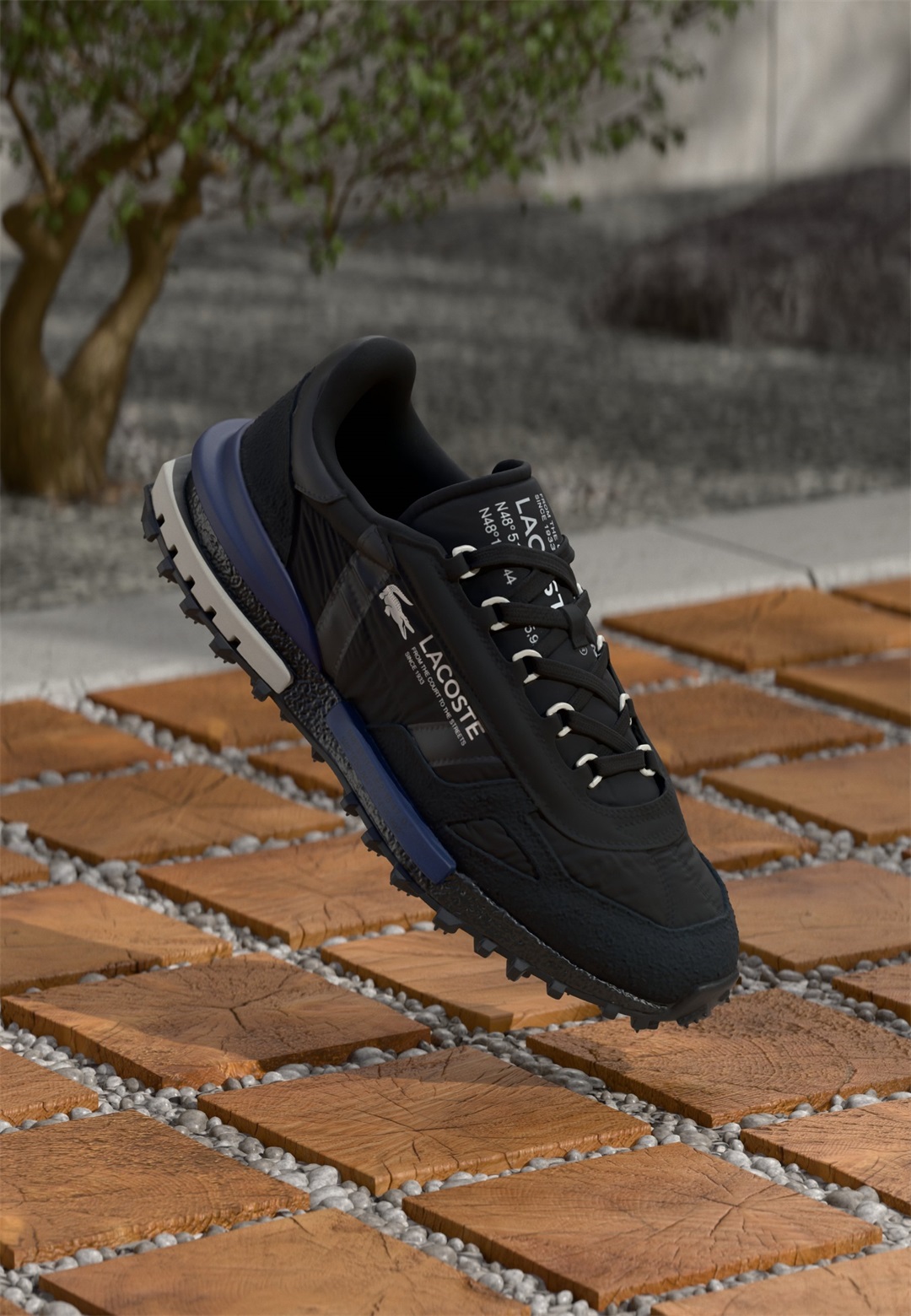 Lacoste ELITE ACTIVE 223 - Sneaker low - black/navy/schwarz