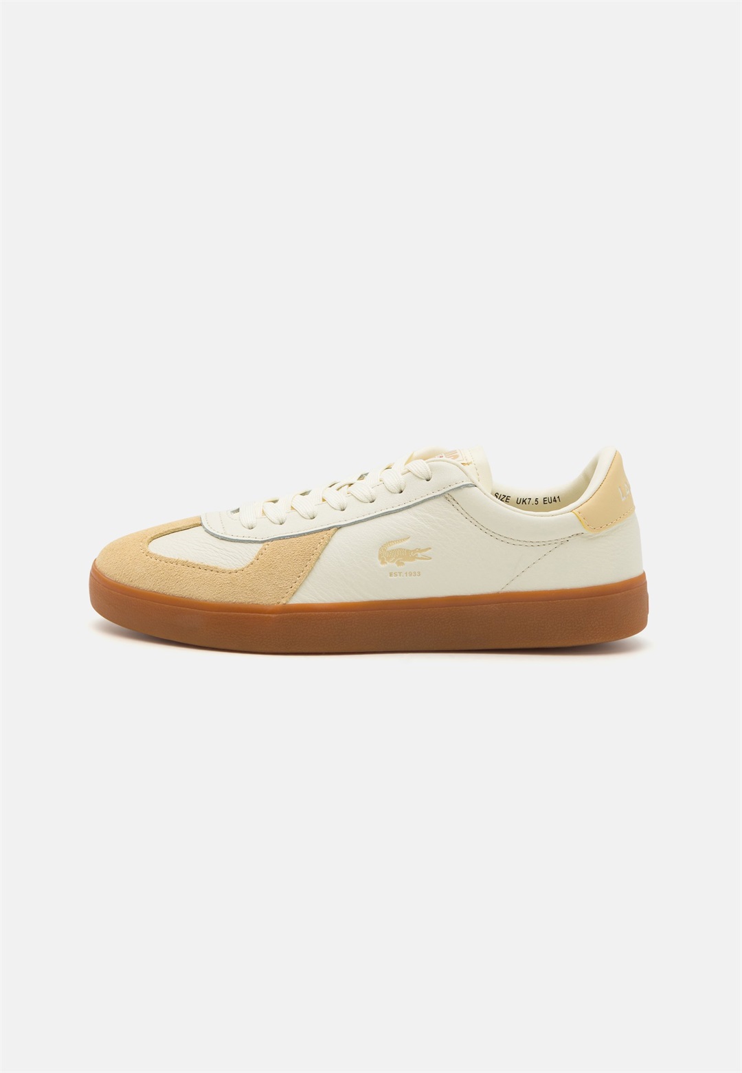 Lacoste BASESHOT PRO 125 - Sneaker low - light yellow/beige/hellgelb