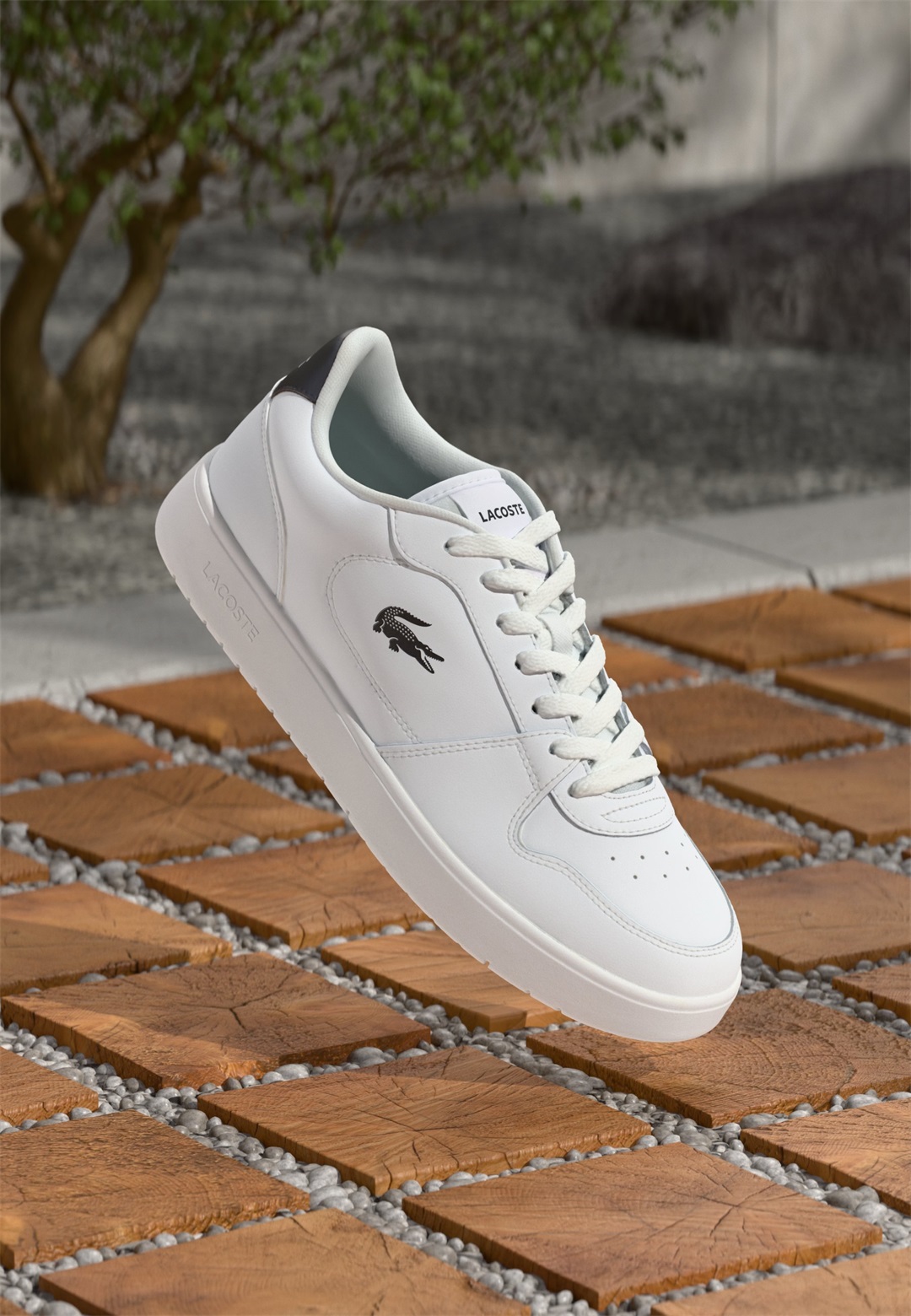Lacoste COURT ACE 225 - Sneaker low - white/black/weiß