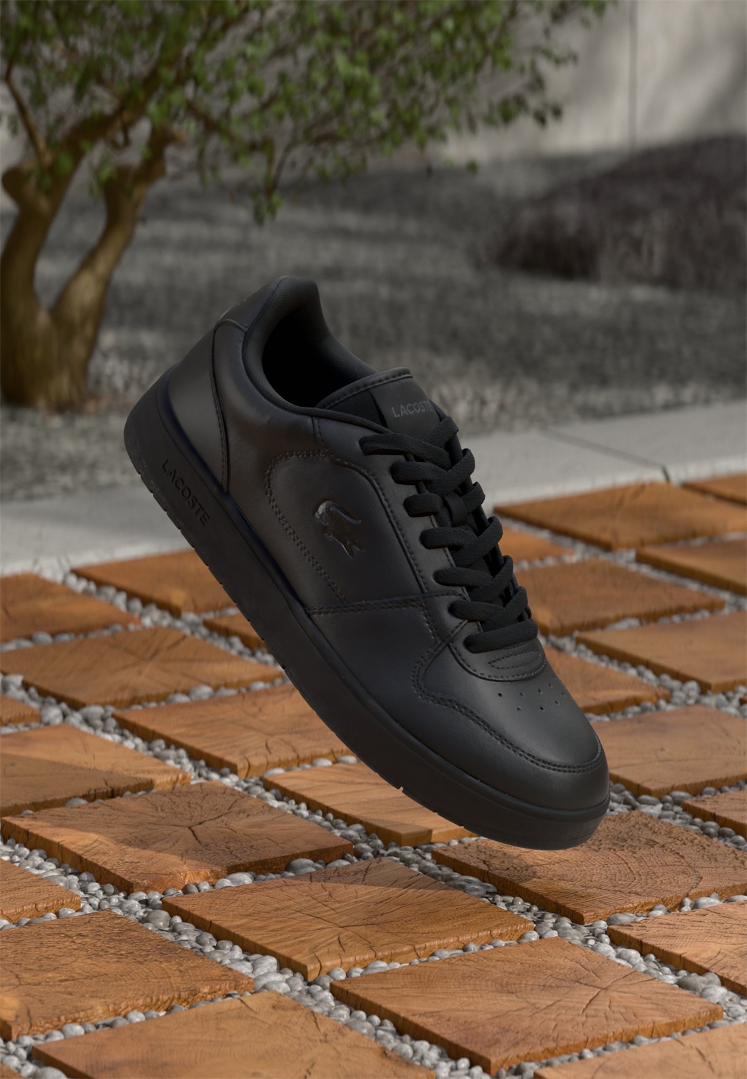 Lacoste COURT ACE 225 - Sneaker low - black/schwarz