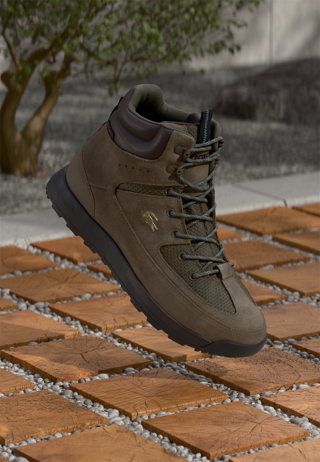 Lacoste URBAN BREAKER 225 - Sneaker high - dark brown/black/dunkelbraun