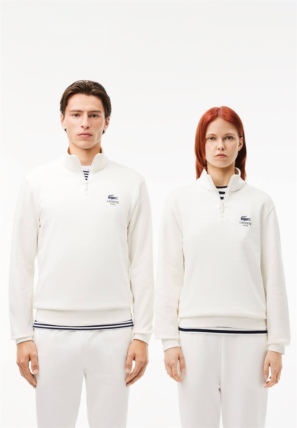 Lacoste UNISEX - Sweatshirt - flour/offwhite