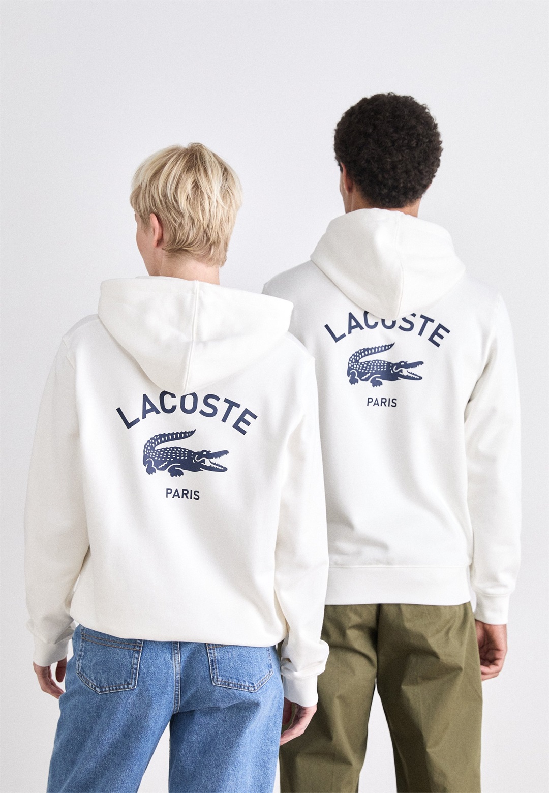 Lacoste Kapuzenpullover - flour/offwhite