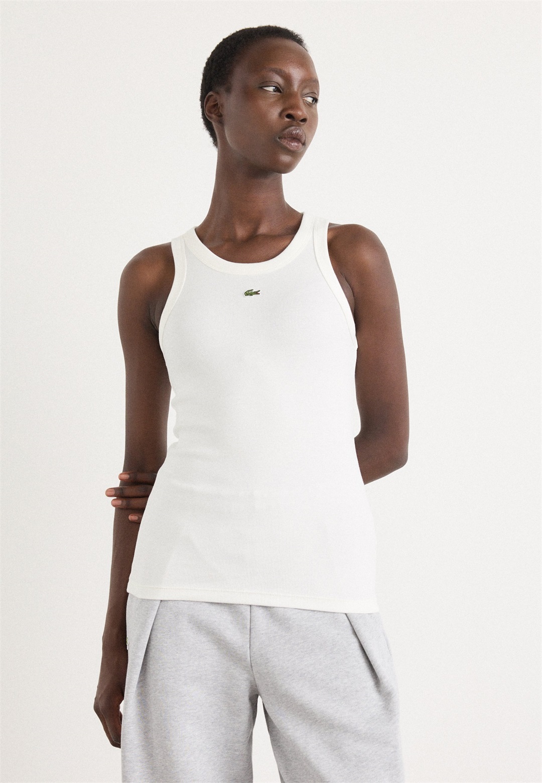 Lacoste Top - flour/offwhite