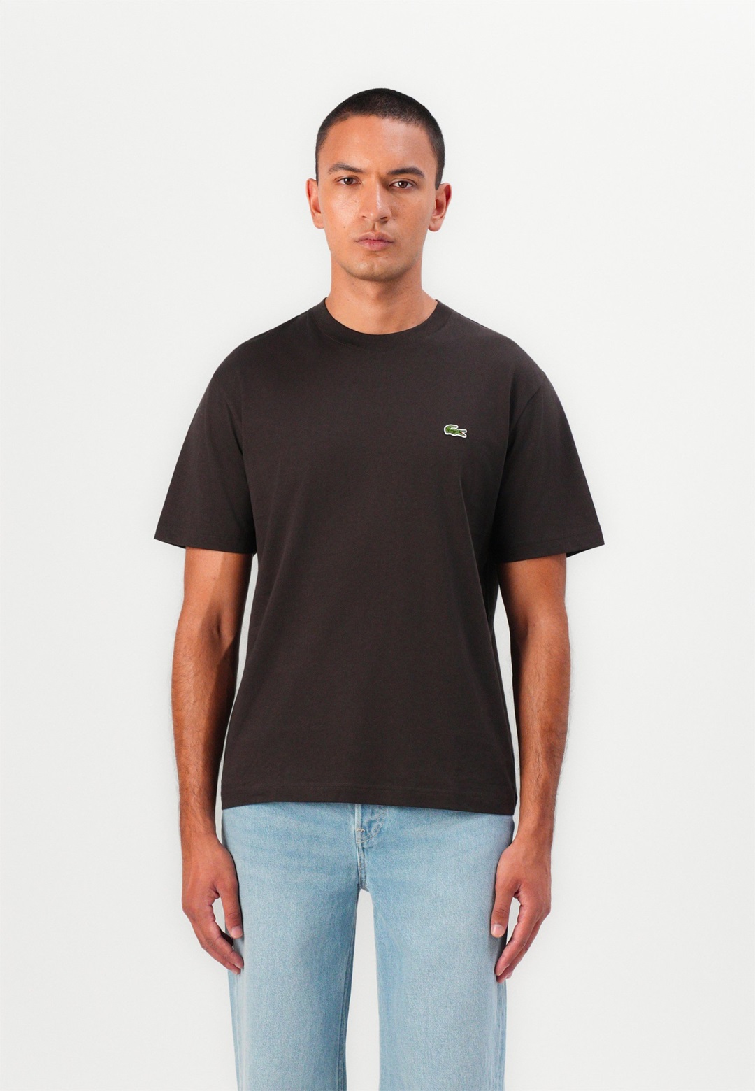 Lacoste T-Shirt basic - port/schwarz