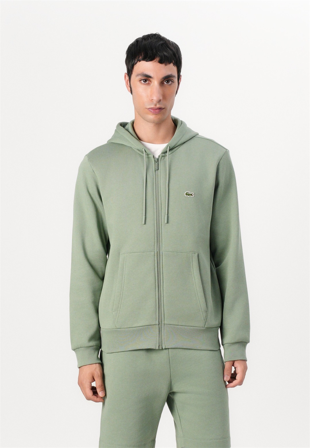 Lacoste UNISEX - Sweatjacke - thyme/hellgrün