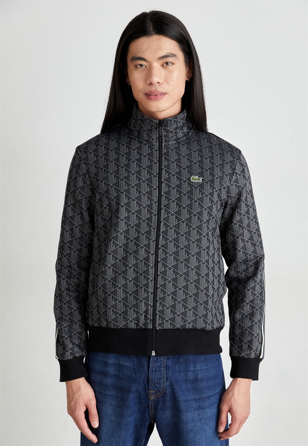 Lacoste Sweatjacke - black/graphite/schwarz