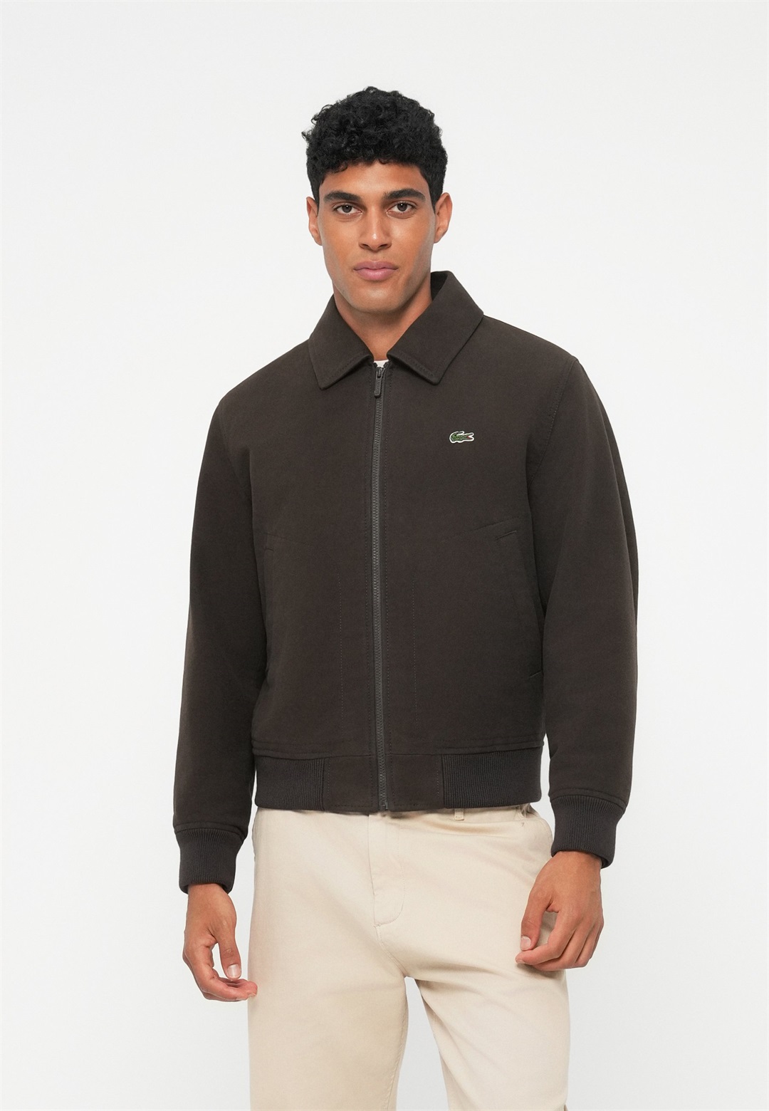 Lacoste Übergangsjacke - port/schwarz