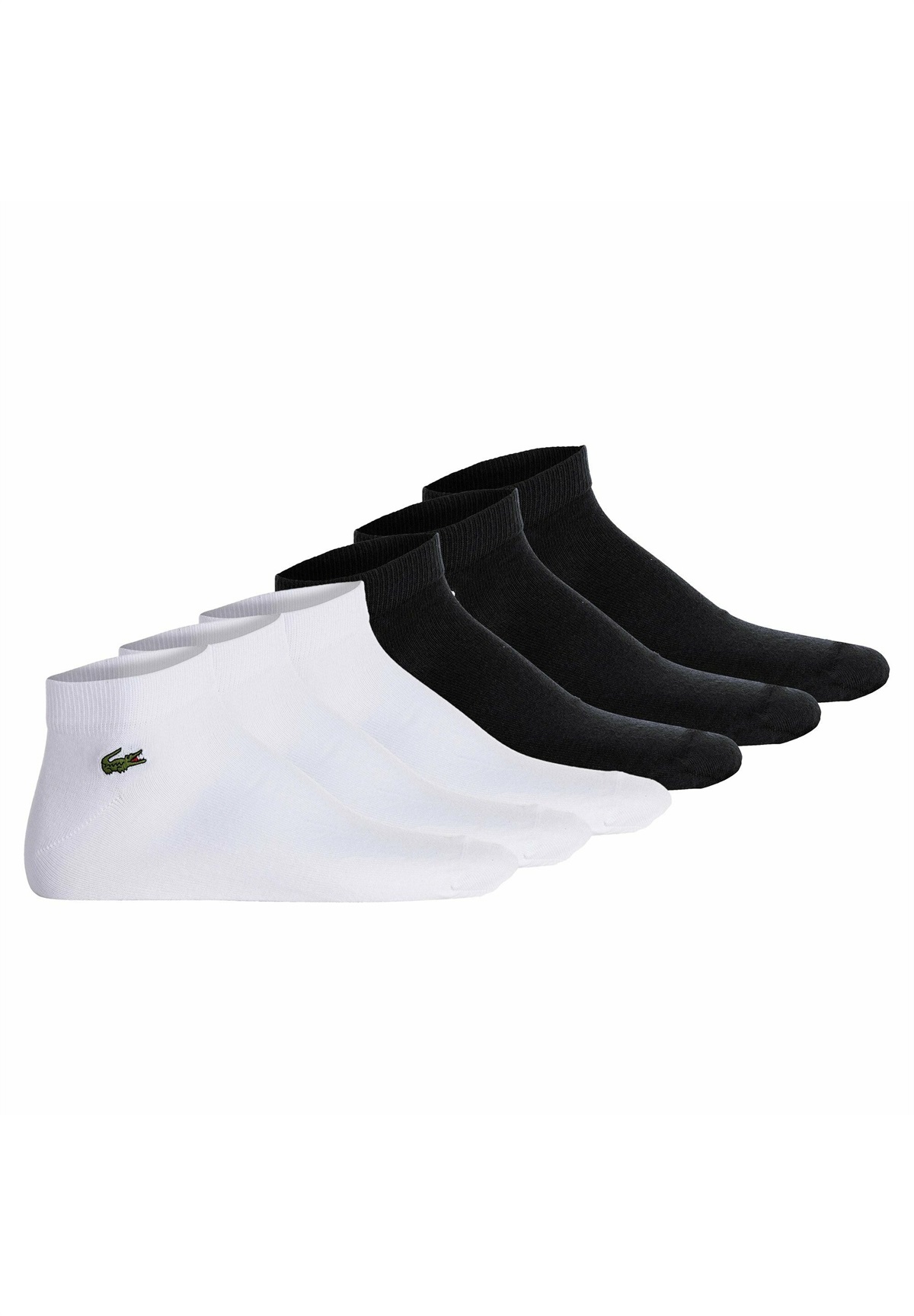 Lacoste 6PACK - Socken - schwarz weiß/weiß