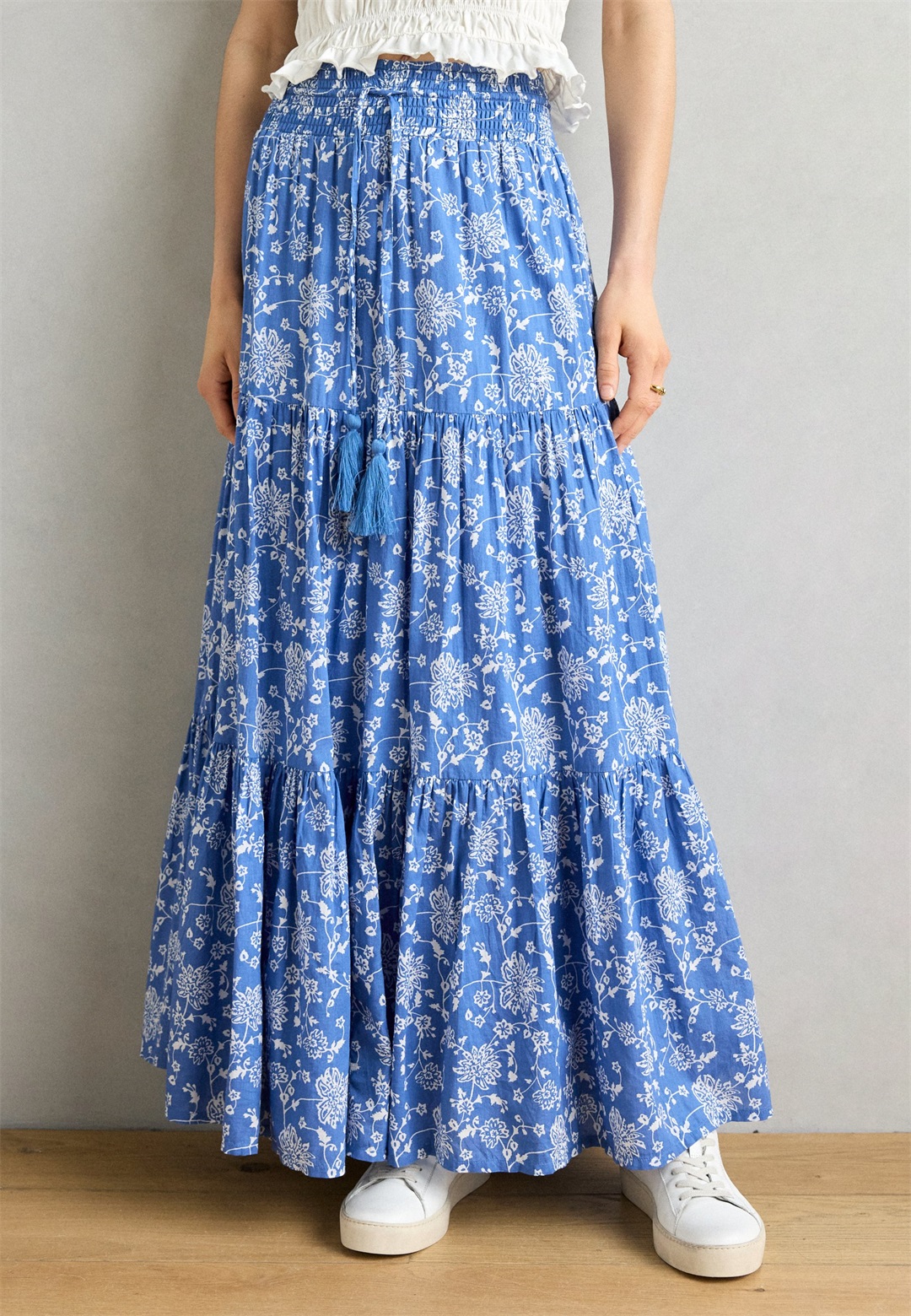 Lollys Laundry SKIRT - Maxirock - blue/blau