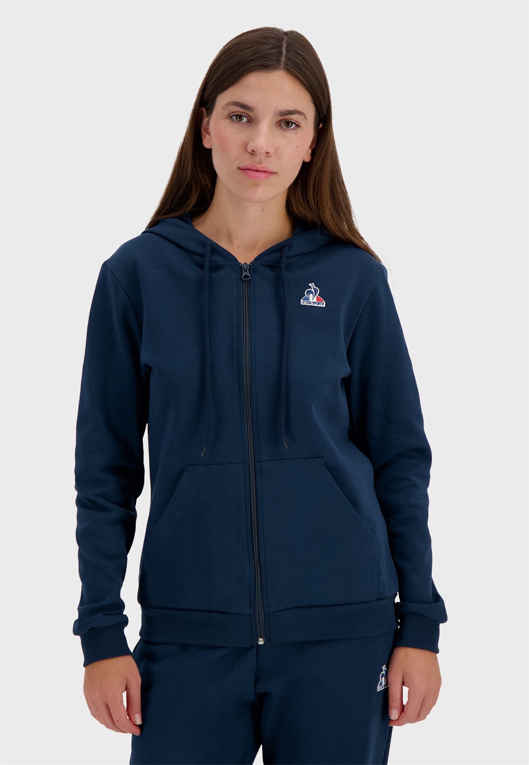le coq sportif ESSENTIELS - Sweatjacke - midnight blue/blau-meliert