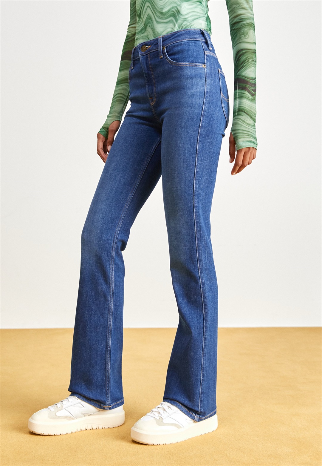 Lee BREESE - Stoffhose - azure wave/dark-blue denim