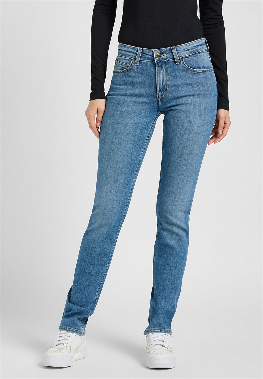 Lee MARION - Jeans Straight Leg - cyber blue/blue denim