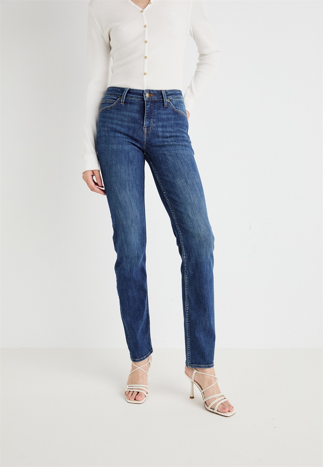 Lee MARION - Jeans Straight Leg - sea voyage/dark-blue denim