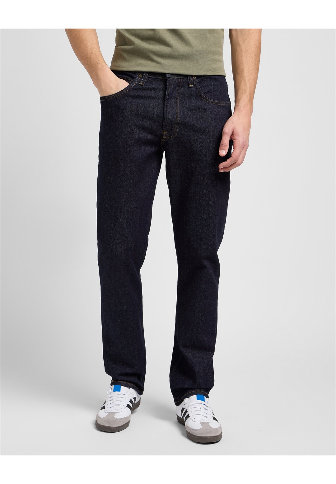 Lee BROOKLYN - Jeans Straight Leg - rinse/raw denim