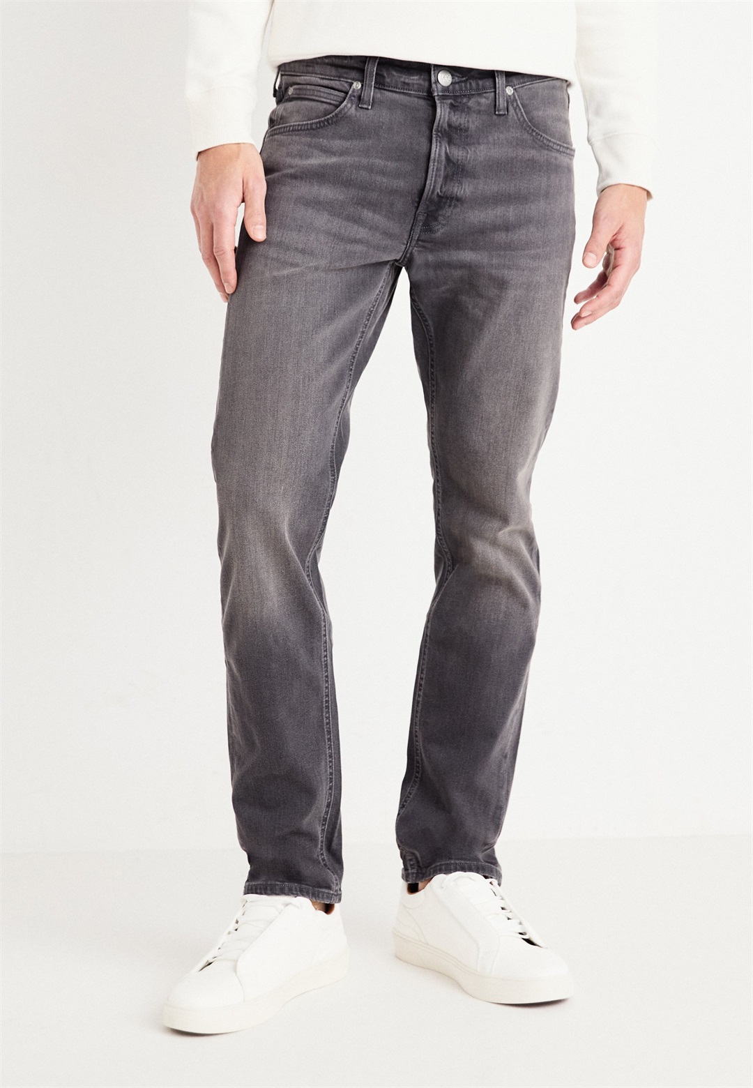 Lee DAREN ZIP FLY - Jeans Straight Leg - cement/grey denim