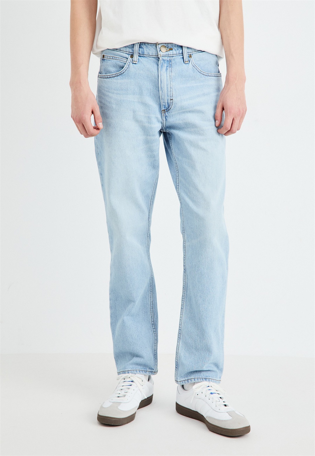 Lee WEST - Jeans Relaxed Fit - fawn/light-blue denim