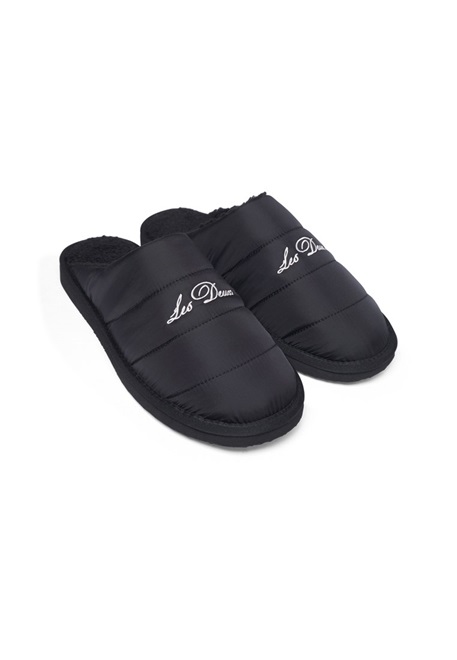 Les Deux TRUMAN TECH SLIPPER UNISEX - Hausschuh - black/schwarz