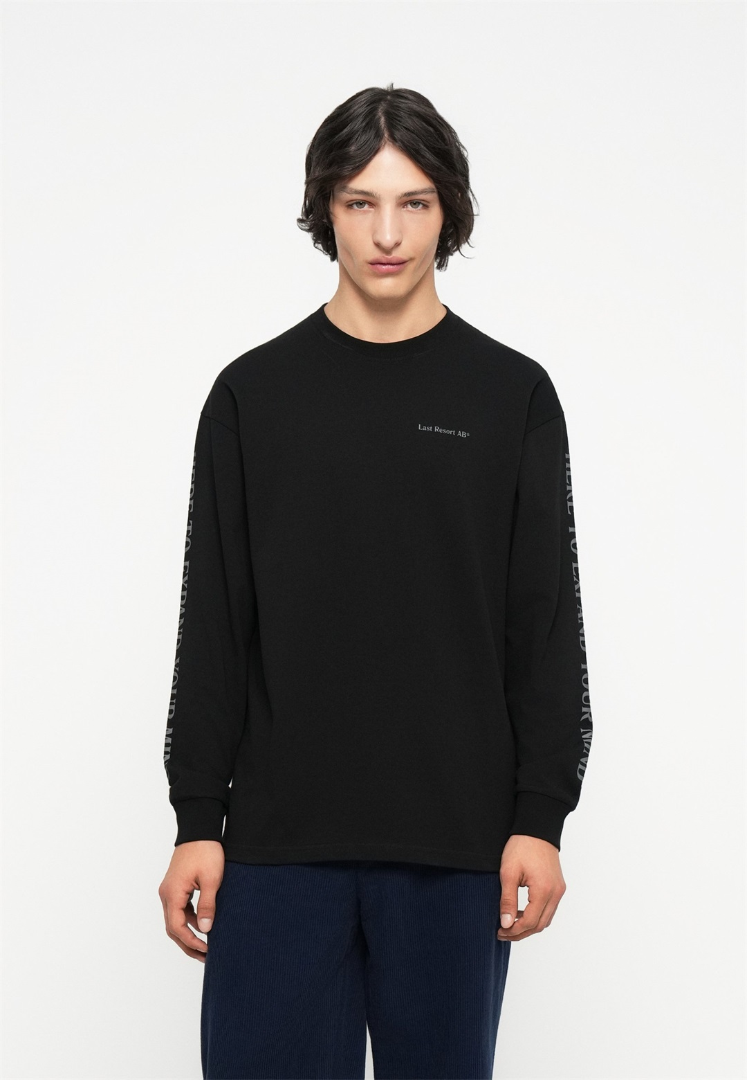 Last Resort AB MIND TEE UNISEX - Langarmshirt - black/grey/schwarz