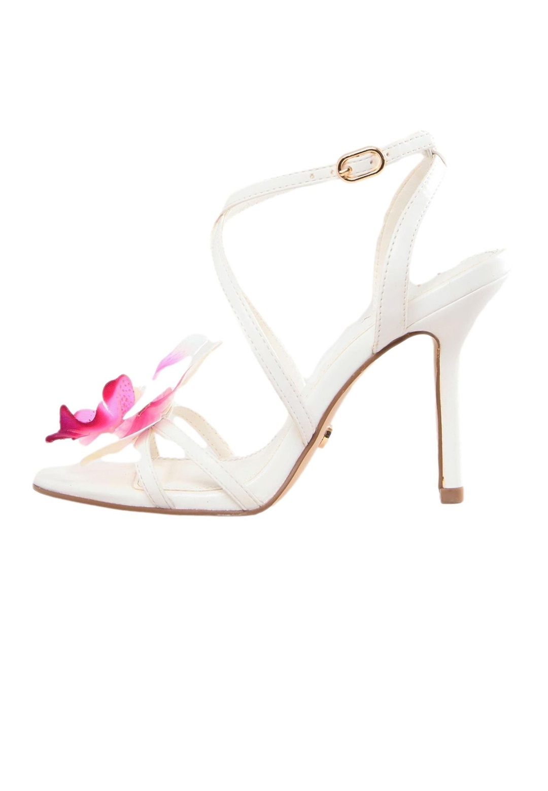 Lipsy REGULAR FIT -STILETTO MULTI STRAP FLORAL CORSAGE - High Heel Sandalette - white/weiß