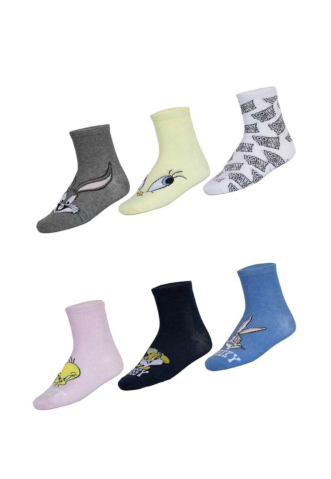 Looney Tunes SET OF 6 - Socken - mehrfarbig