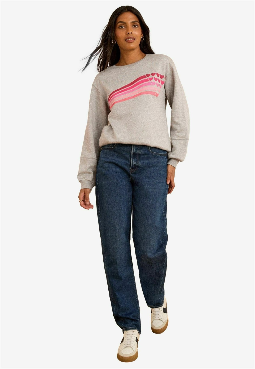 Love & Roses CREW NECK SLOGAN - Sweatshirt - grey/grau