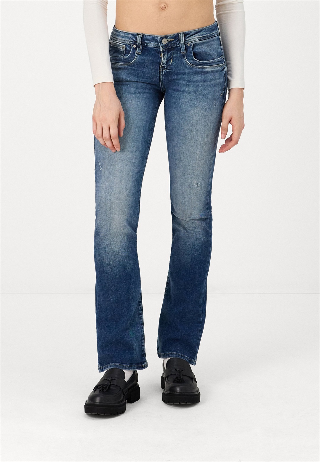 LTB VALERIE - Jeans Bootcut - marelle wash/dark-blue denim