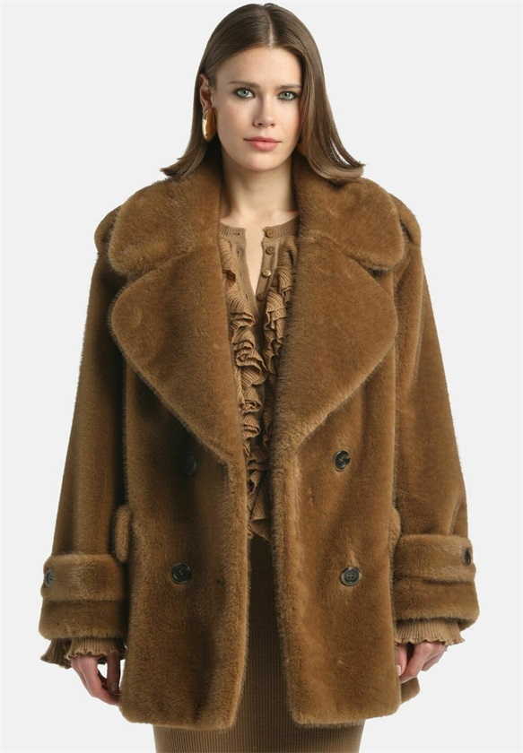 Luisa Spagnoli SARACENA - Kurzmantel - cammello/camel