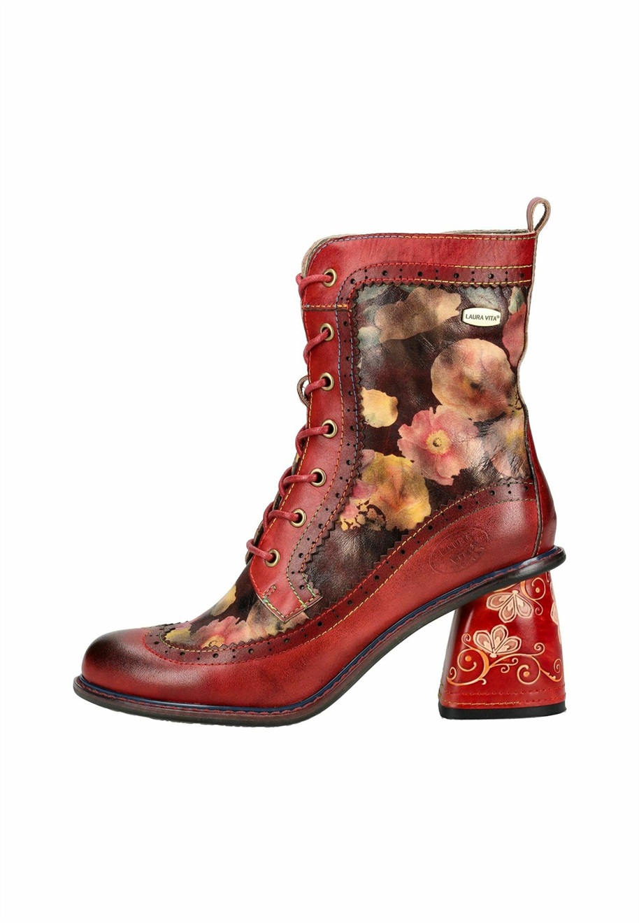 LAURA VITA Schnürstiefelette - rouge/rot