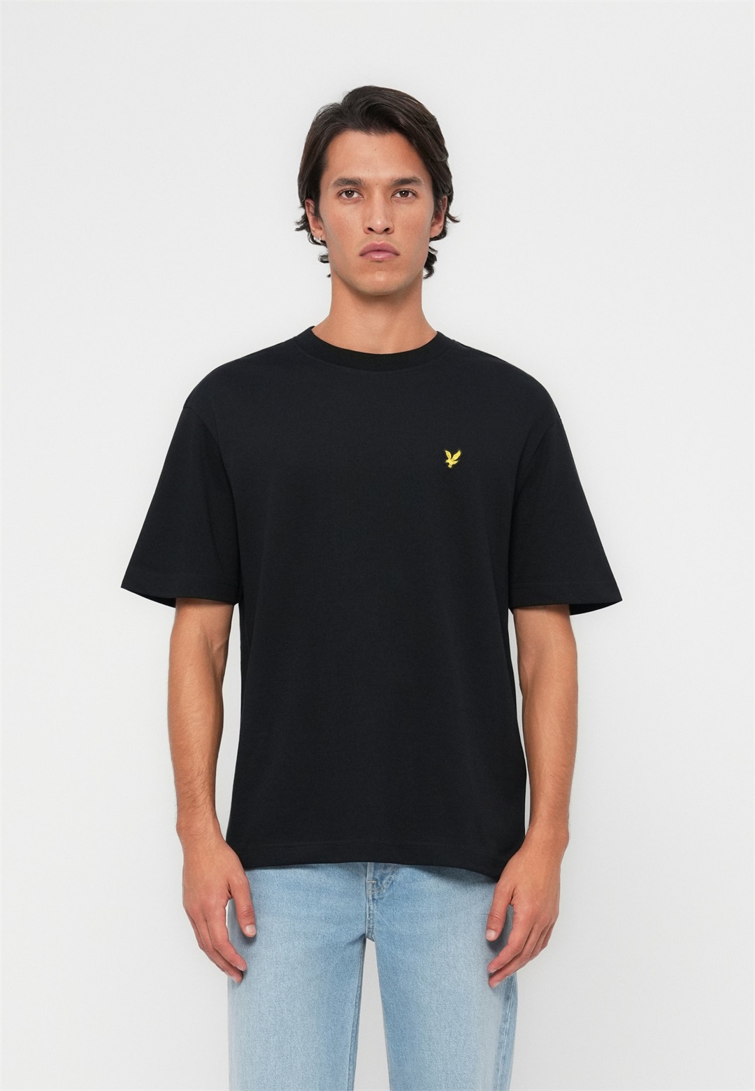 Lyle & Scott ULTRA SOFT - T-Shirt basic - jet black/schwarz