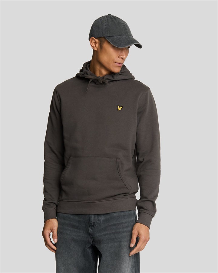 Lyle & Scott PULLOVER HOODIE - Sweatshirt - gunmetal