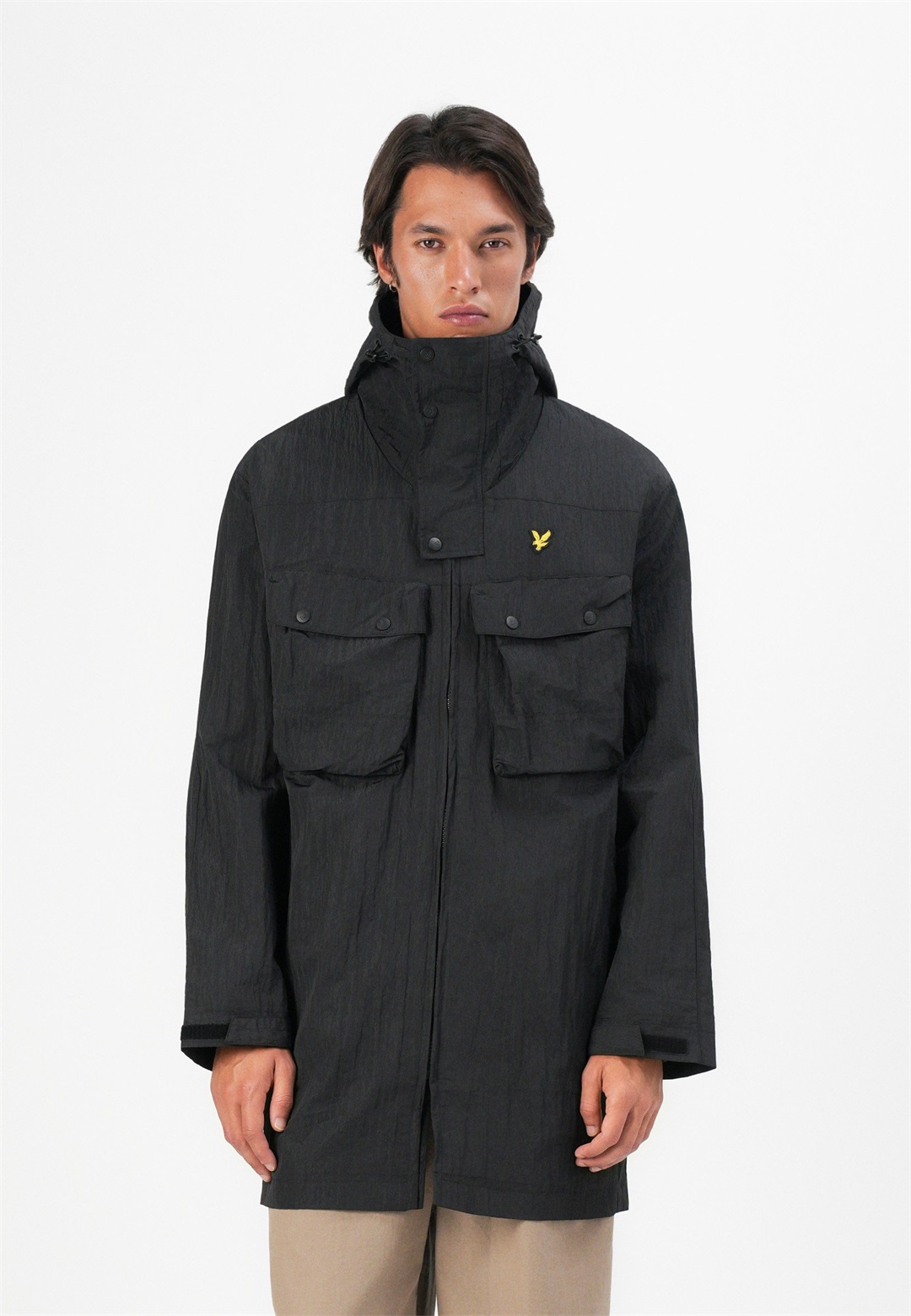 Lyle & Scott GUARD - Parka - black ice/schwarz