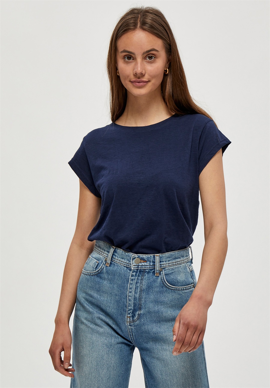 Minus MILETI TEE - T-Shirt basic - black iris/dunkelblau