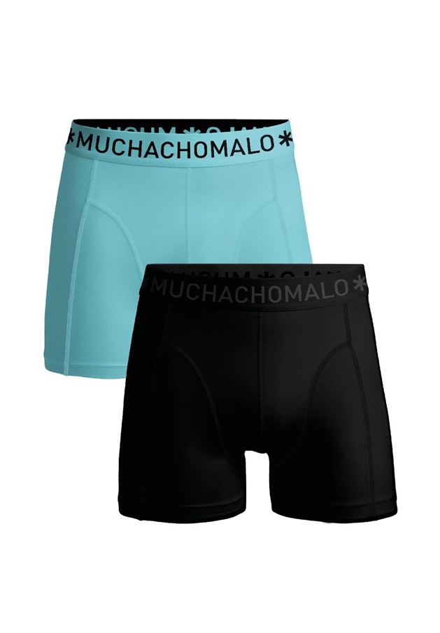 MUCHACHOMALO 2 PACK - Boxer Briefs - black blue/blau
